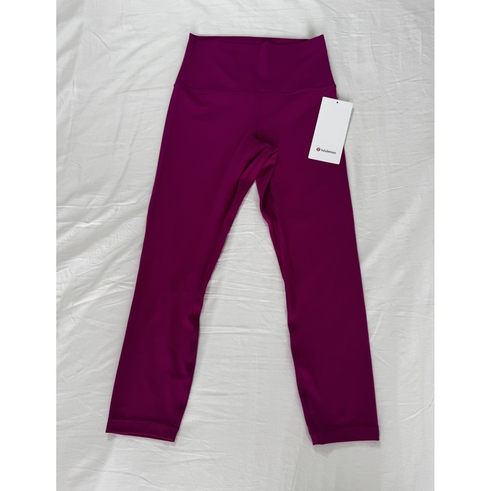 New Lululemon Align HR Crop 23" Leggings RIPR Size 6 Ripen Raspberry $98 Workout
